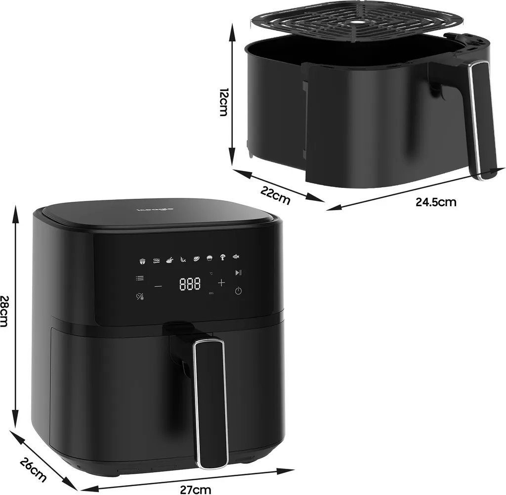 Airfryer AF625A XL 6,5L - Friteuse sans huile numérique 8 programmes - 9
