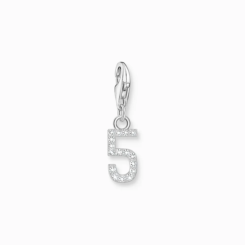 Thomas Sabo 2129-051-21 Charm Numero 5 Argento 925 - Gioiello Donna
