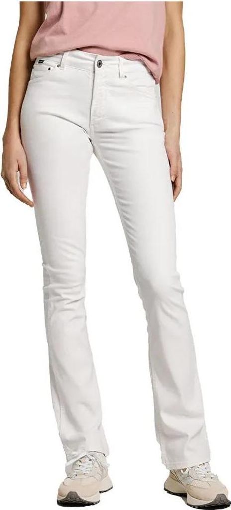 Pepe Jeans Flare New Pimlico Hosen Weiß 28 Damen Weiß 28