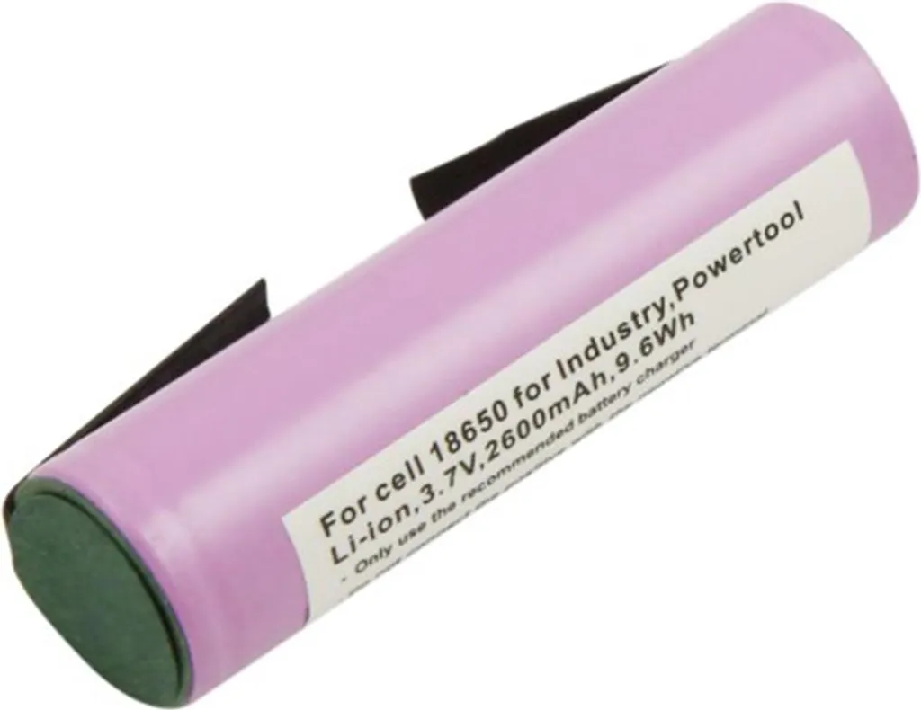 Batteria Avizar 18650 3.7V 2600mAh U-Type: Salva il tuo Gardena