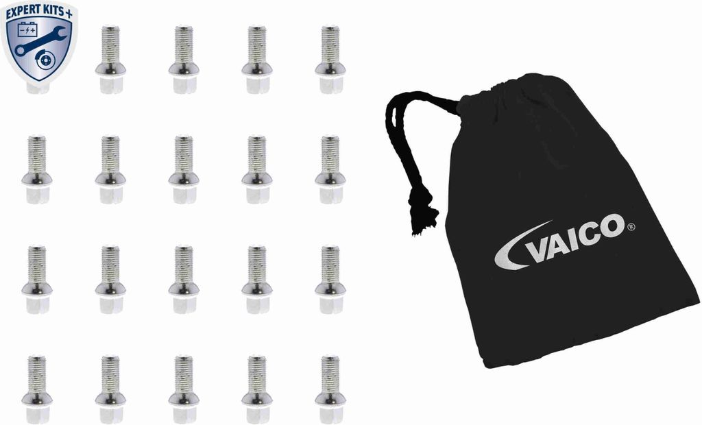 20x VAICO Radschraube M 14 x 1,5 mm 27mm SW17 für VW Golf Produktbild 