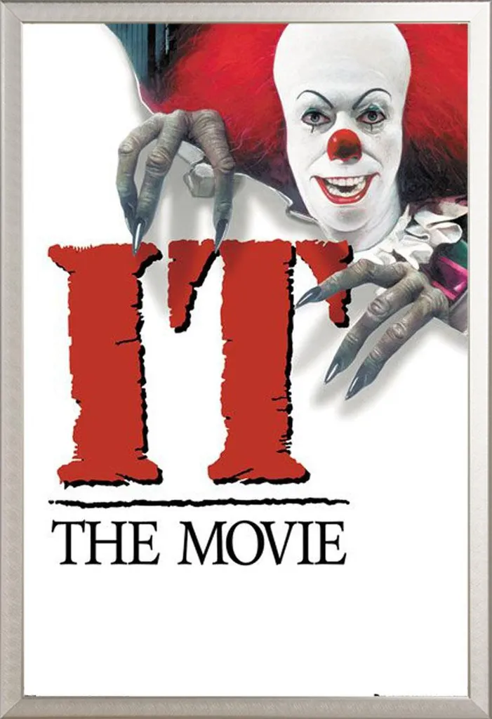 Quadro Horror IT 1990 Cornice Shinsuke Alluminio Argento - Decor Cinema