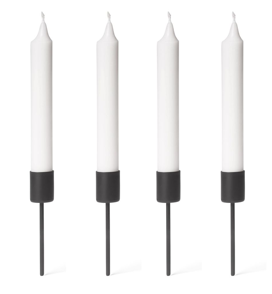 Novaliv 8x Stabkerzenhalter Schwarz I Kerzenpick 10 x 2,5 Produktbild 4