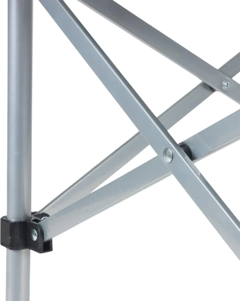 Table de camping pliable en acier avec sac de transport - Modèle T100