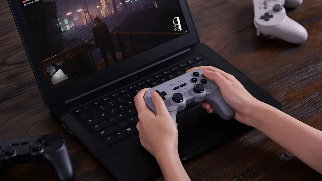 Gamepad 8BitDo Pro 2 Gris programmable avec Joysticks Hall Effect USB-C - 15
