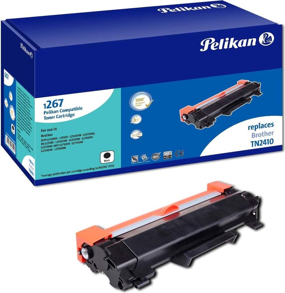 Pelikan Toner Brother TN-2410  black, 1200 Seiten Produktbild 