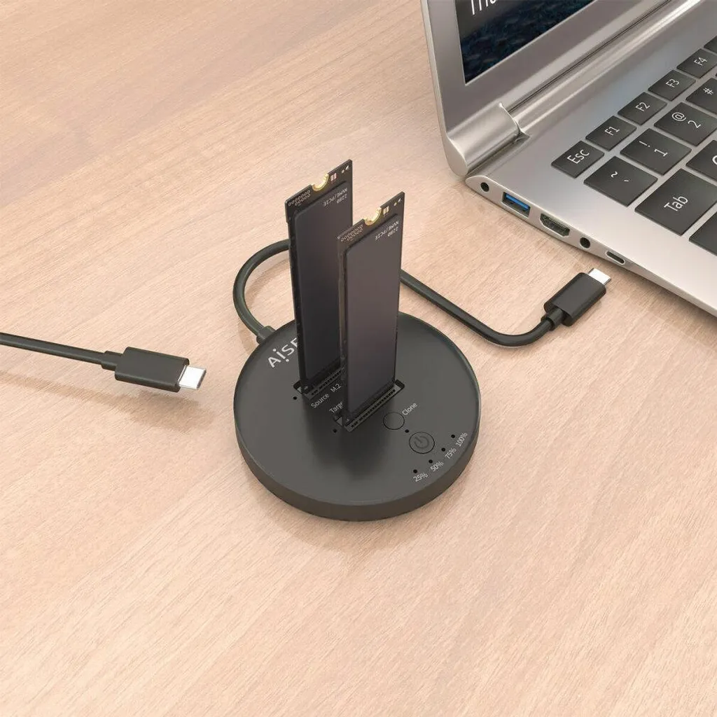 Récupérer Données SSD M.2 avec le Boîtier AISENS USB 3.2 Gen 2 Type-C