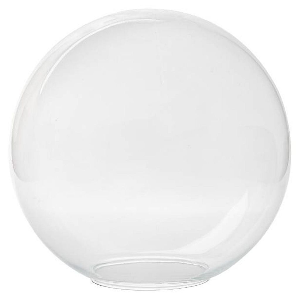 Kugelglas Lampenglas klar, transparent Ø 250mm Leuchtenglas Ersatzglas Lampenschirm Kugel 100mm Öffnung