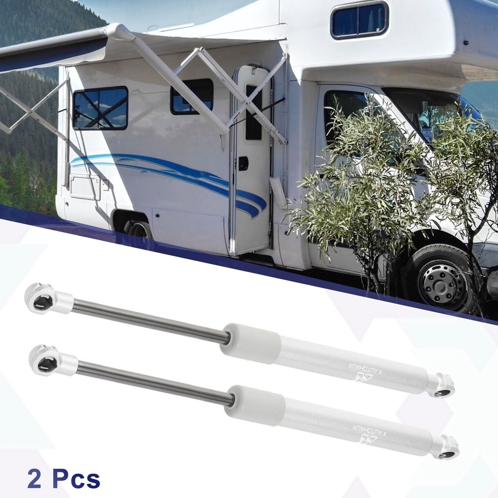 2 Stücke 12 Zoll 33 lbs/ 150N Silber Ton Lift Supports Struts Shocks Gas Spring Universal für Wohnmobil Auto LKW Boot