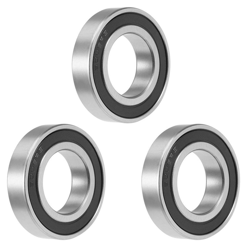3 Stš¹ck Rillenkugellager 30x55x13mm 6006-2RS Doppelt Schild Kugellager Chrome Lager