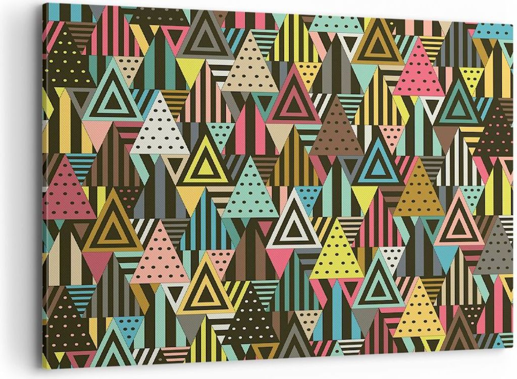 Bild auf Leinwand - Leinwandbild - Abstraktion modern - 100x70cm - Wand Bild - Wanddeko - Leinwanddruck - Bilder - Kunstdruck - Wanddekoration - Le...