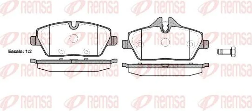 Plaquettes de frein REMSA 1131.10 d'origine OE 34116772892 pour Mini