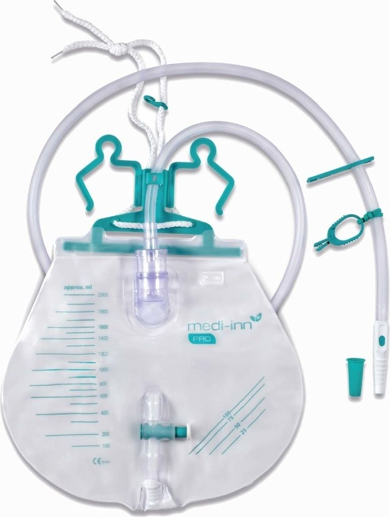 Medi-Inn PRO Urinbeutel closed System, 120 cm, 2000 ml, Produktbild 