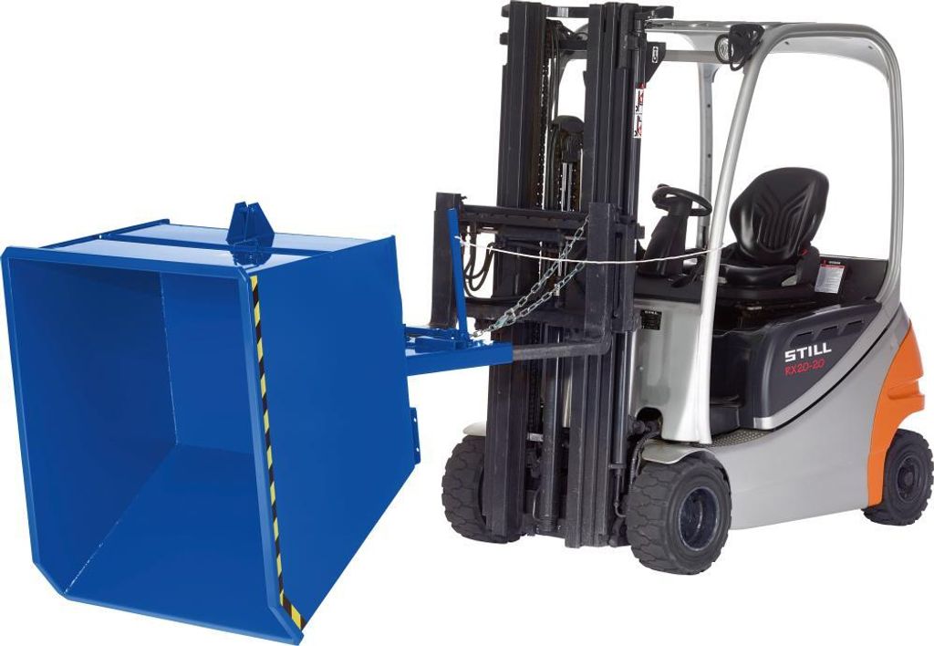 R+R Industrietechnik Universalkipper Typ RUK-150 1130x1570x980mm 1500dm³ RAL 5010 Enzianblau