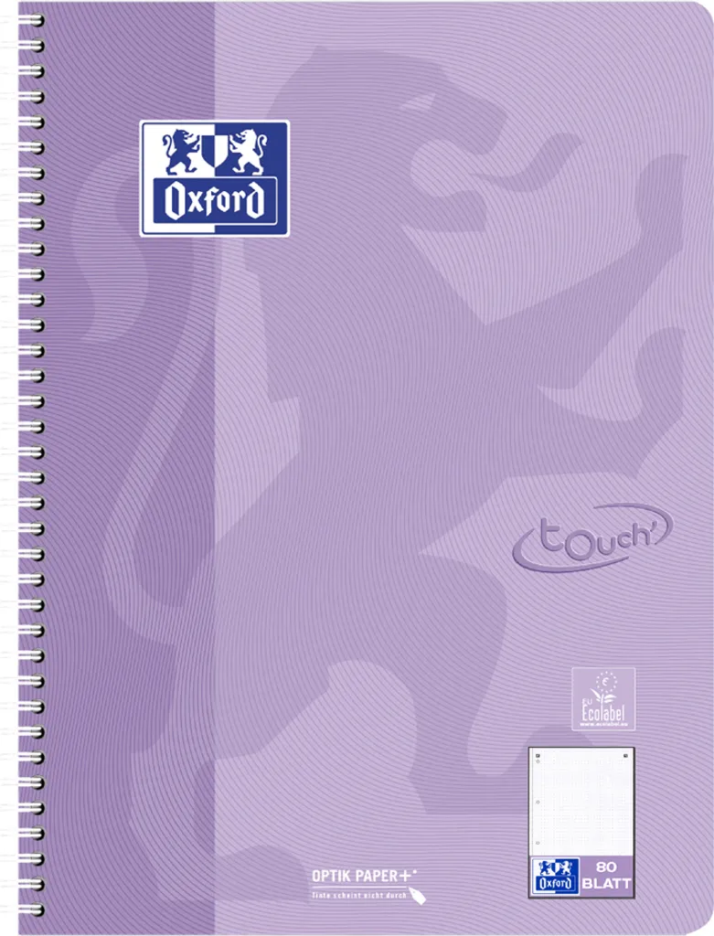 Cahier d'étudiant Oxford A4+ Collegeblock idéal pour prise de notes 5x5