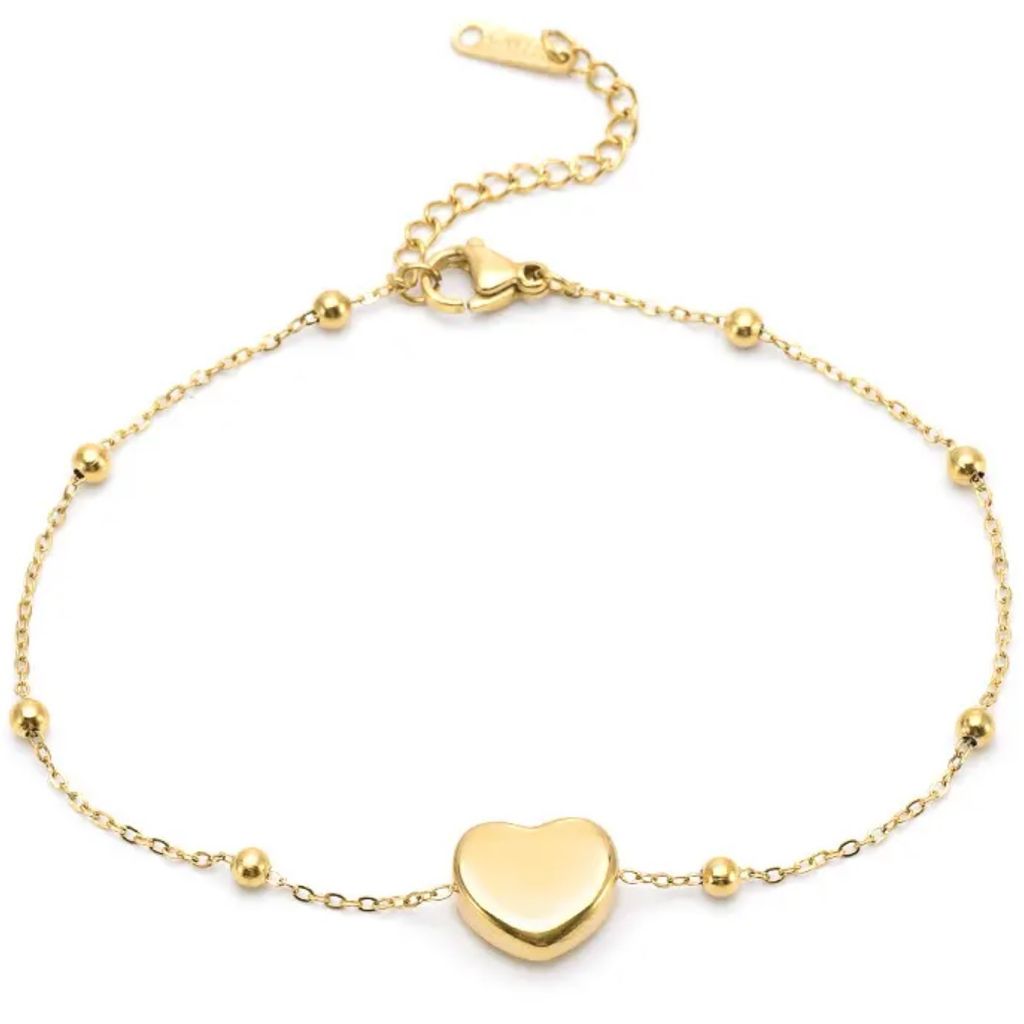 Elegantes Armband Lorin mit Herzanhänger in Gold KP34171