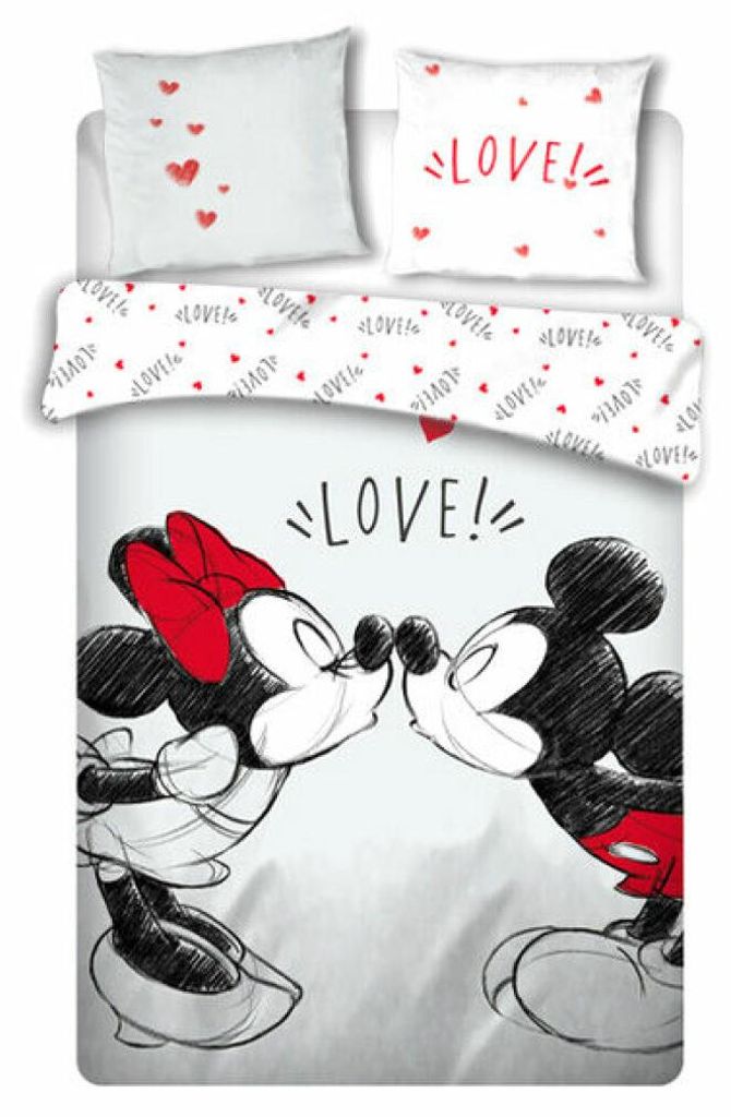 Aymax Disney Doppel-Wendebettwäsche Mickey und Minnie Produktbild 