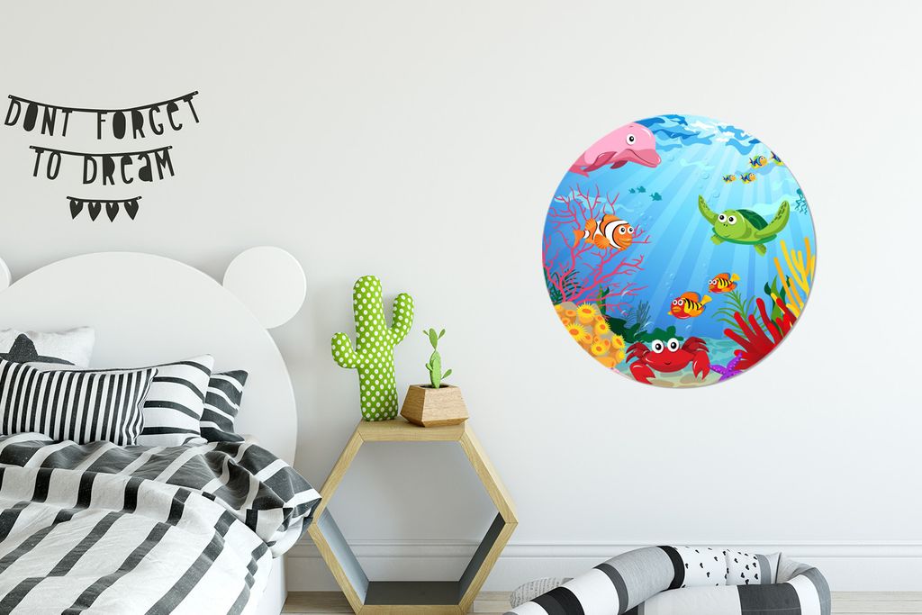 MuchoWow - Wand Kreis - Das Schlafzimmer - Die Bilder - Wandmalerei - Kunst für das Haus - das Plastik