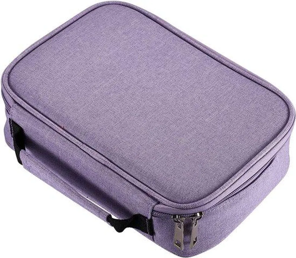 Grand étui avec porte-crayons et compartiment zippé - Lot de 2 pièces