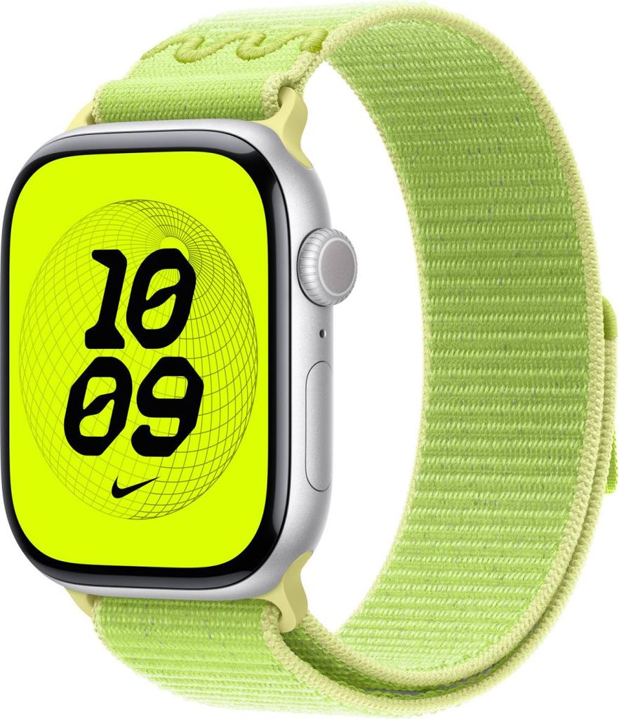 Apple MGD24ZM/A Intelligentes tragbares Accessoire Band Gelb Nylon, Polyester, Elasthan