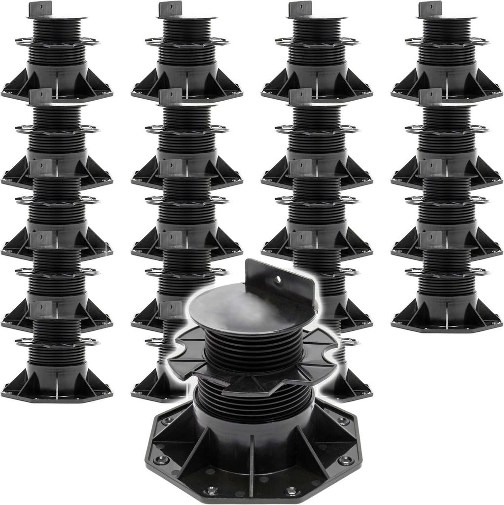 XPOtool Set 20x Stelzlager für Terrassen, 2700kg, 60-138mm, Produktbild 