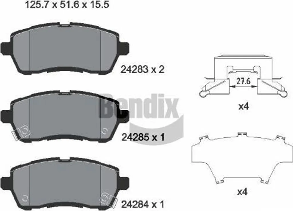 BENDIX BPD1144 : Plaquettes frein 04465B1190 - Silence et efficacité
