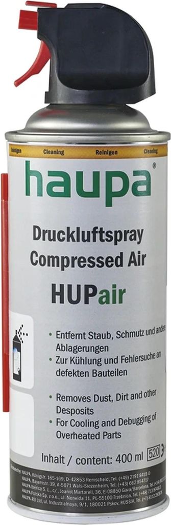 HAUPA Druckluft-Spray, HUPair, Aerosol, 400 ml, 1 Stk.