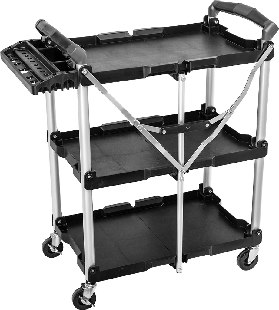 Chariot de service pliable idéal pour garage et atelier charge maxi 75 kg