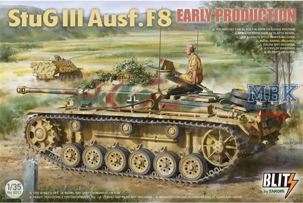 TAKOM 8013 StuG III Ausf. F8 Production Précoce Maquette de Char 1/35