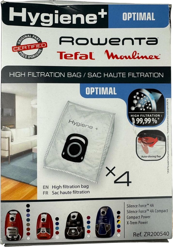 Rowenta Staubsaugerbeutel Hygiène+ ZR200520, Staubbeutel, Produktbild 