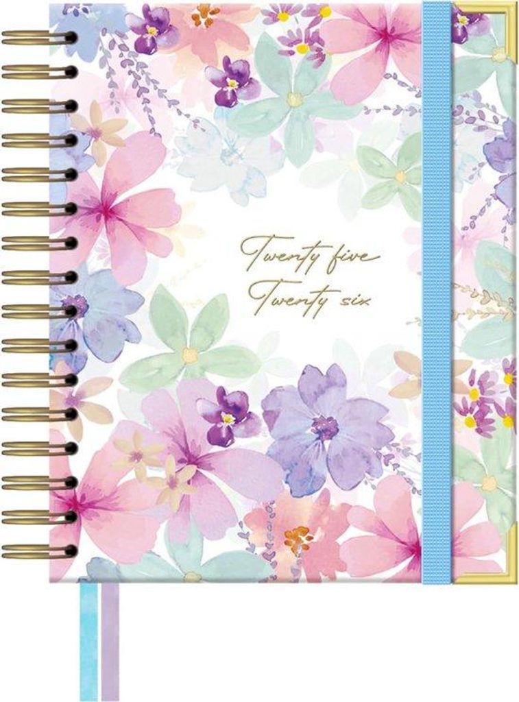 Famanu Agenda 2025 2026 – A5 Format (16,5x20,5 cm), Tag pro Seite, Akademisches Format von September bis August
