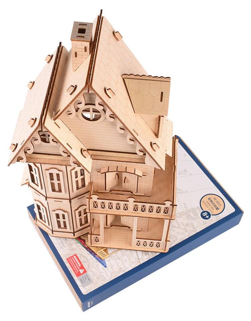 3D-Puzzle, interessanter Fähigkeitserwerb, Holzmodell, glatte Kanten, kratzfest, für Erwachsene und Kinder