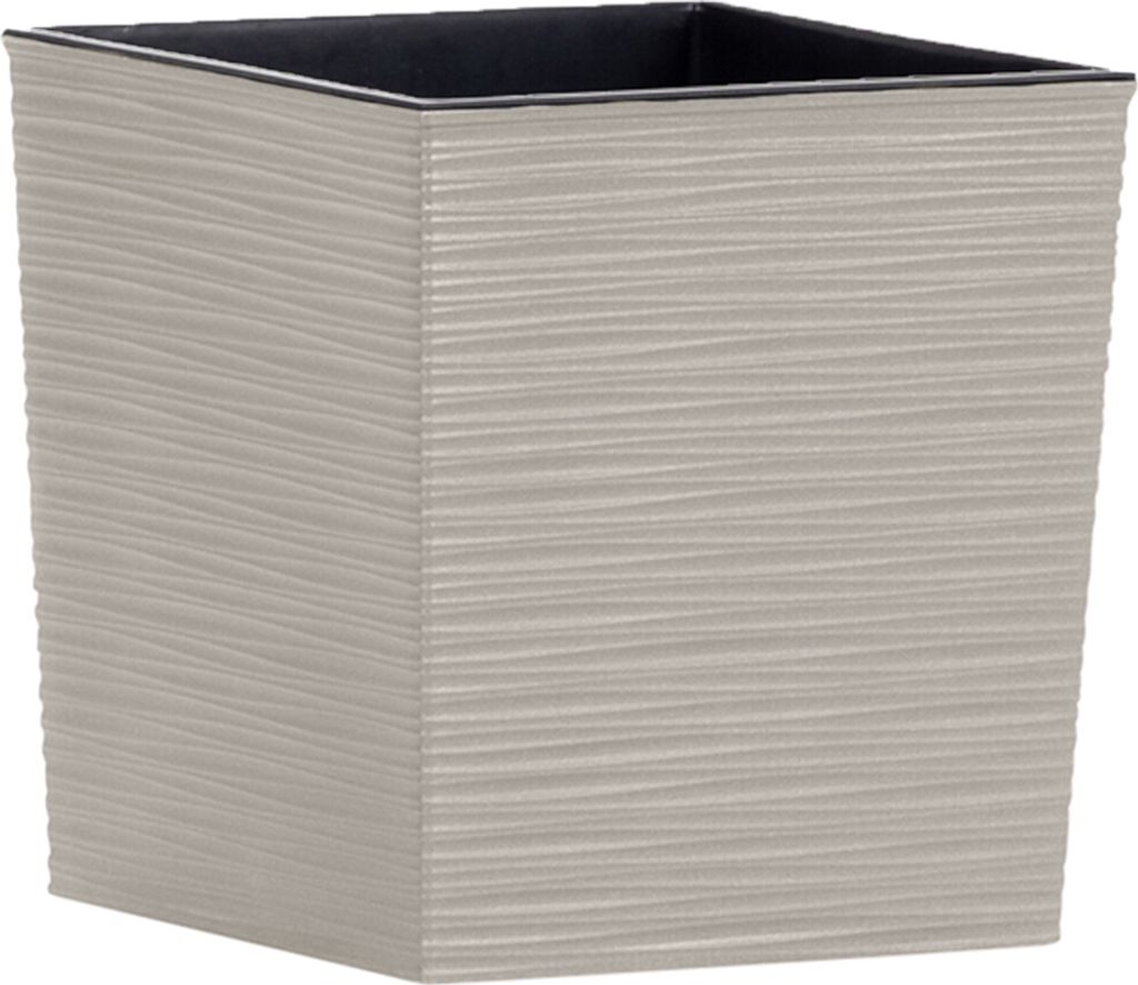 SIENA GARDEN Pflanzgefäße NIZZA GROOVE creme Rillenoptik, 30 x 30,5 cm