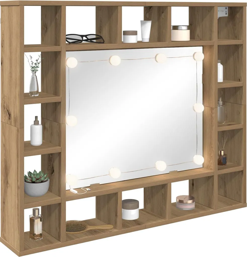 Éclairage Miroir pour Maquillage Blanc 2 Pièces Idéal Petits Espaces