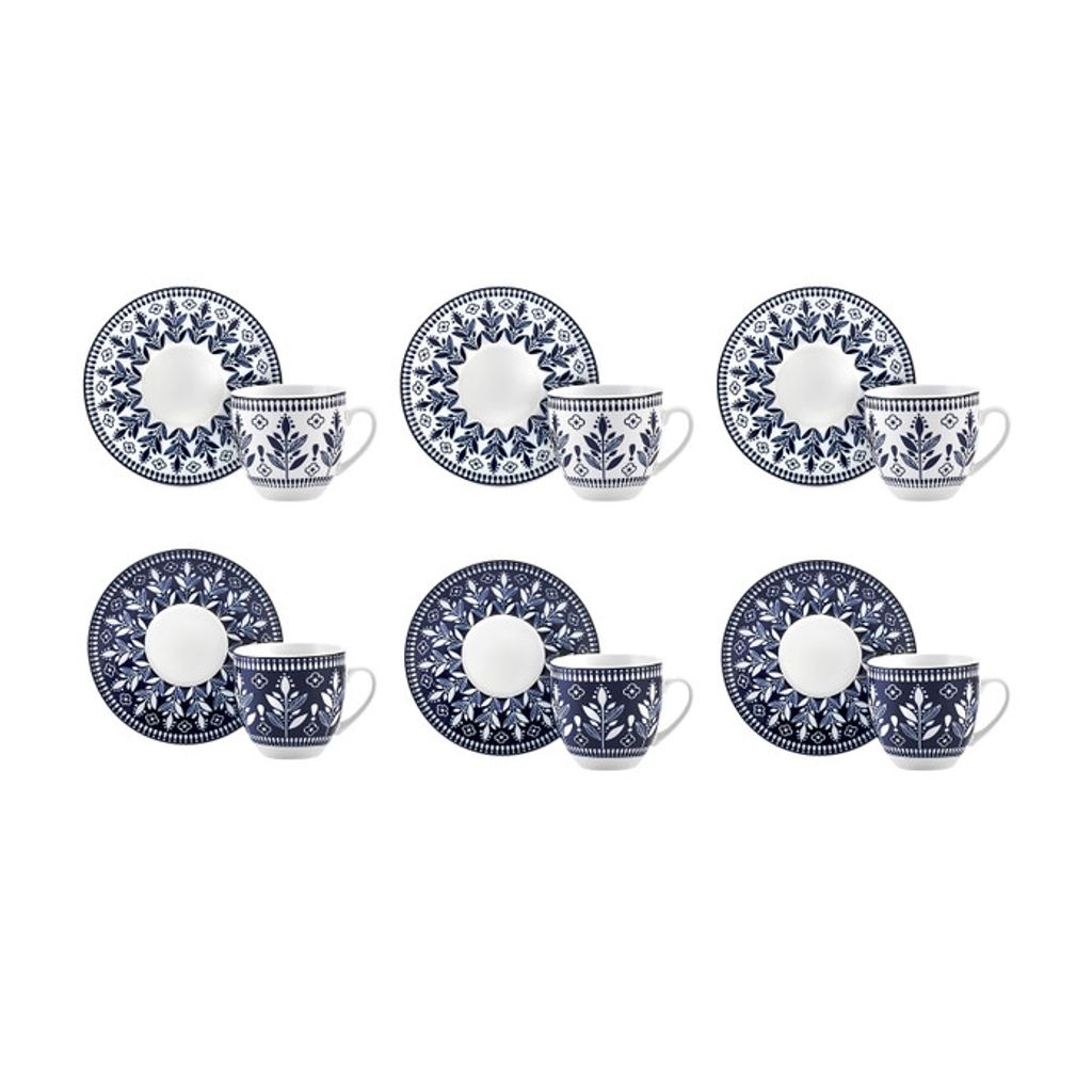 Karaca Peyker Kaffeetassen-Set für 6 Personen, 85 ml - Produktbild 