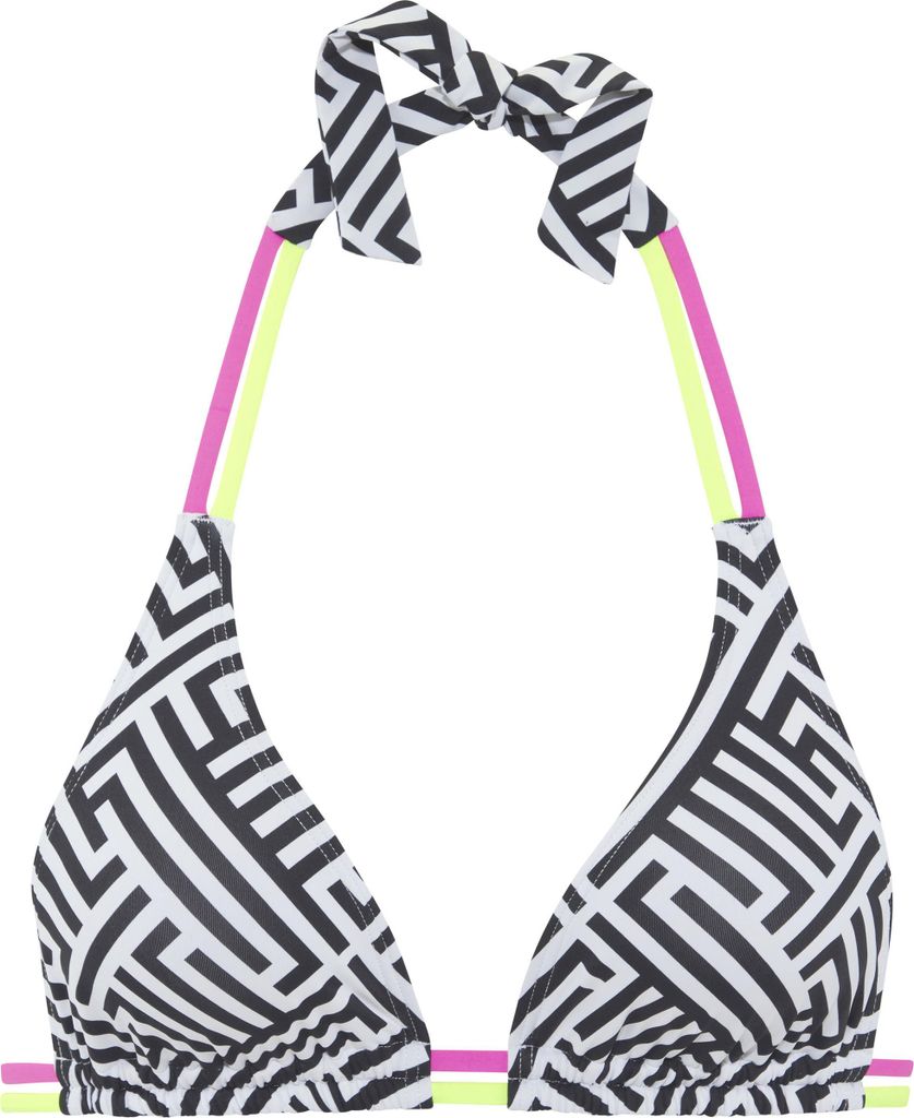 Buffalo Triangel-Bikini-Top schwarz-weiß Größe 40 Cup A/B