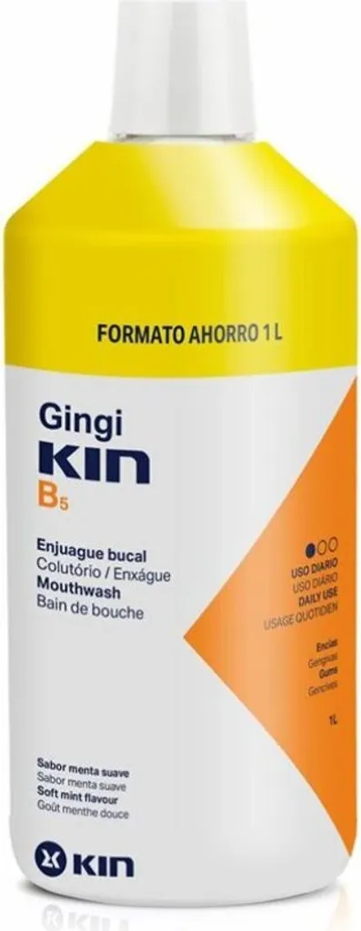 Bain de bouche Gingikin B5 1000ml pour prévenir la plaque dentaire