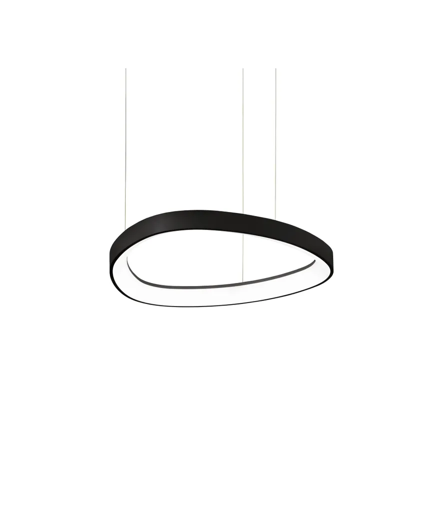 Suspension LED noire ajustable 180cm Ideal lux GEMINI SP D42 moderne