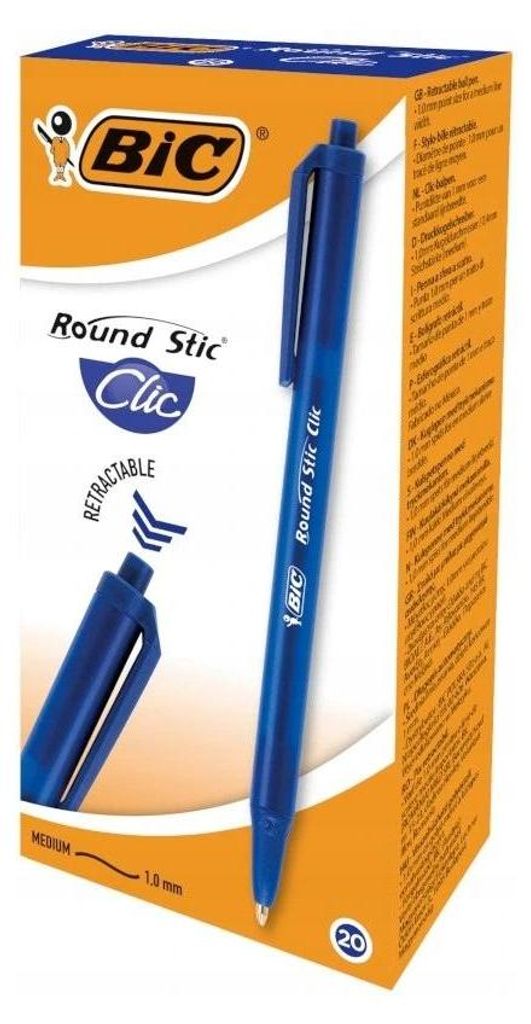 Długopis BIC Round Stic Clic niebieski Immagine del prodotto 