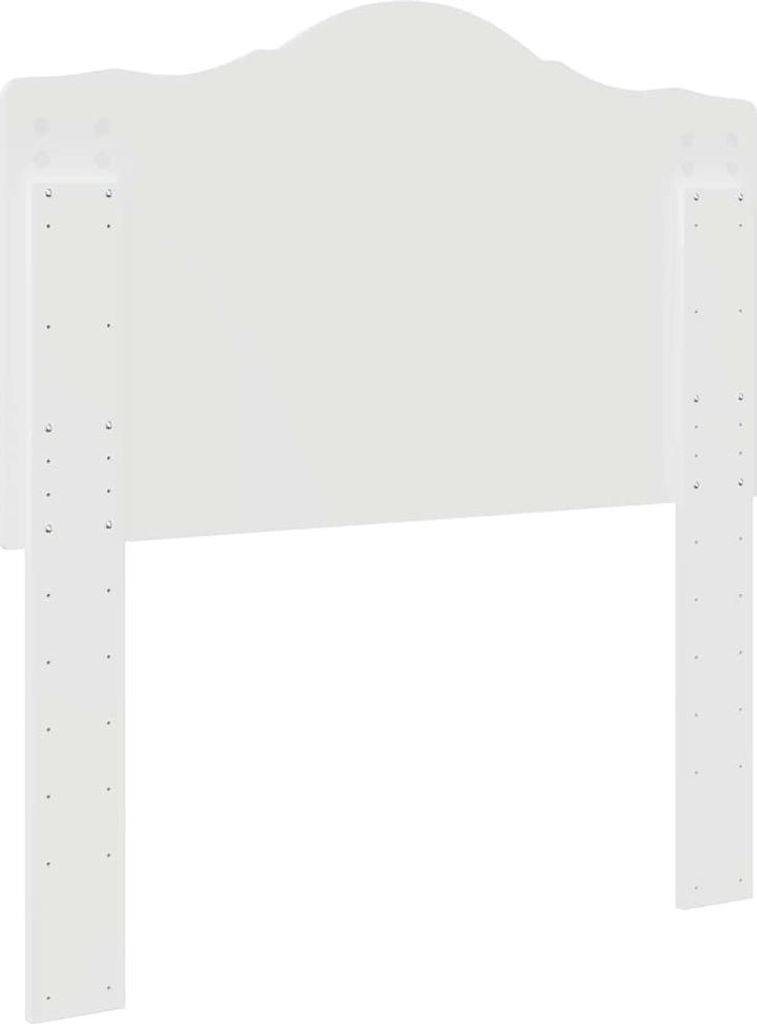 SYFAX Kopfteil mit Kopfteil Glänzend Weiß 100 cm Holzwerkstoff