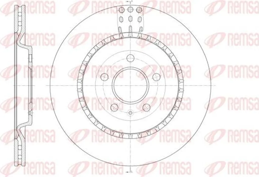 Disque de frein anti-vibration pour Audi A6 4G et Q5, code 4H0615601H