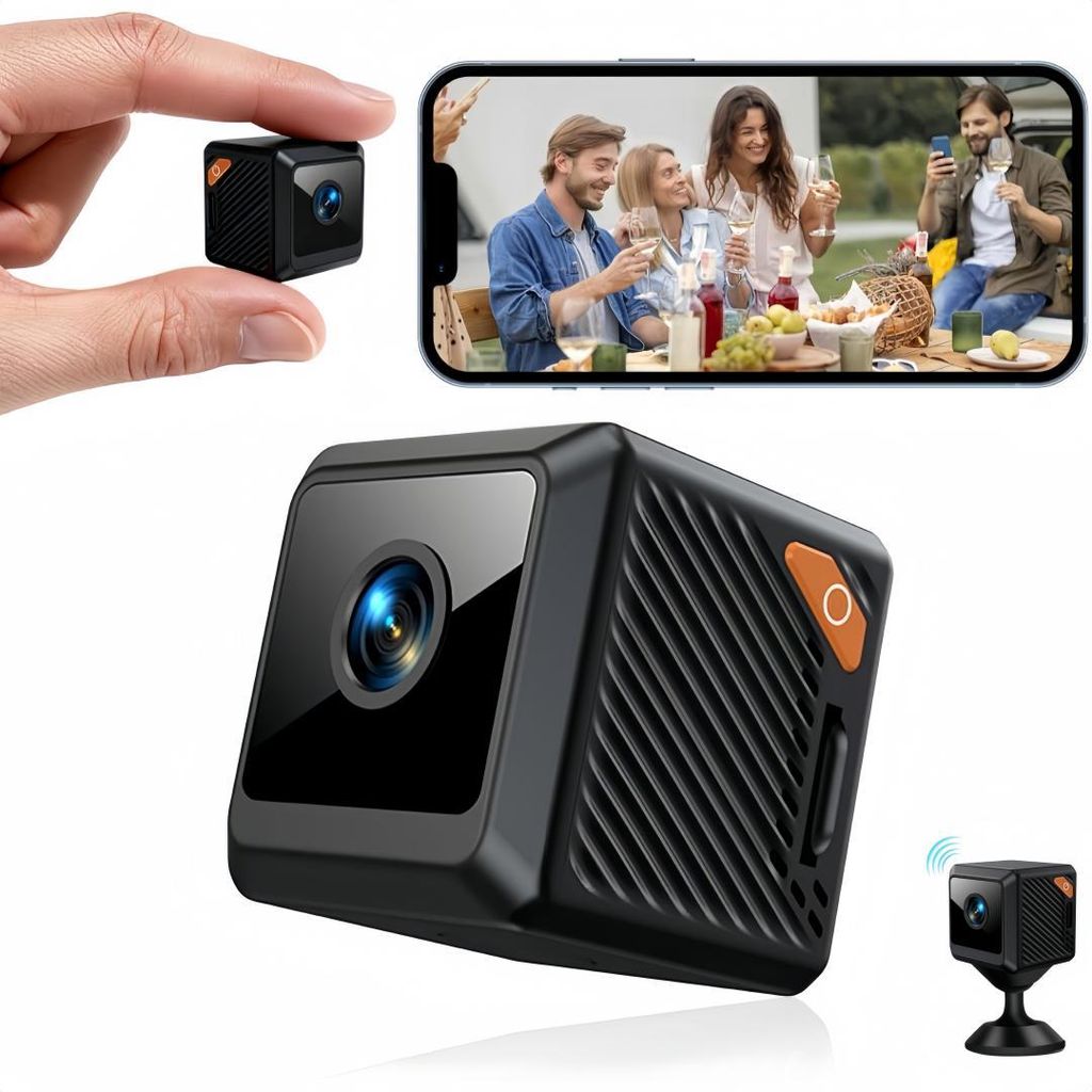 Überwachungskamera Mini – WLAN Kamera mit 180° Produktbild 