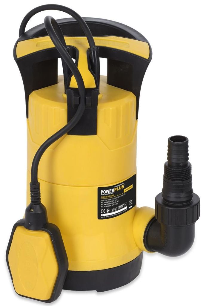Powerplus Tauchpumpe 550 Watt für Klarwasser Wasserpumpe Pumpe 11.500 l/h