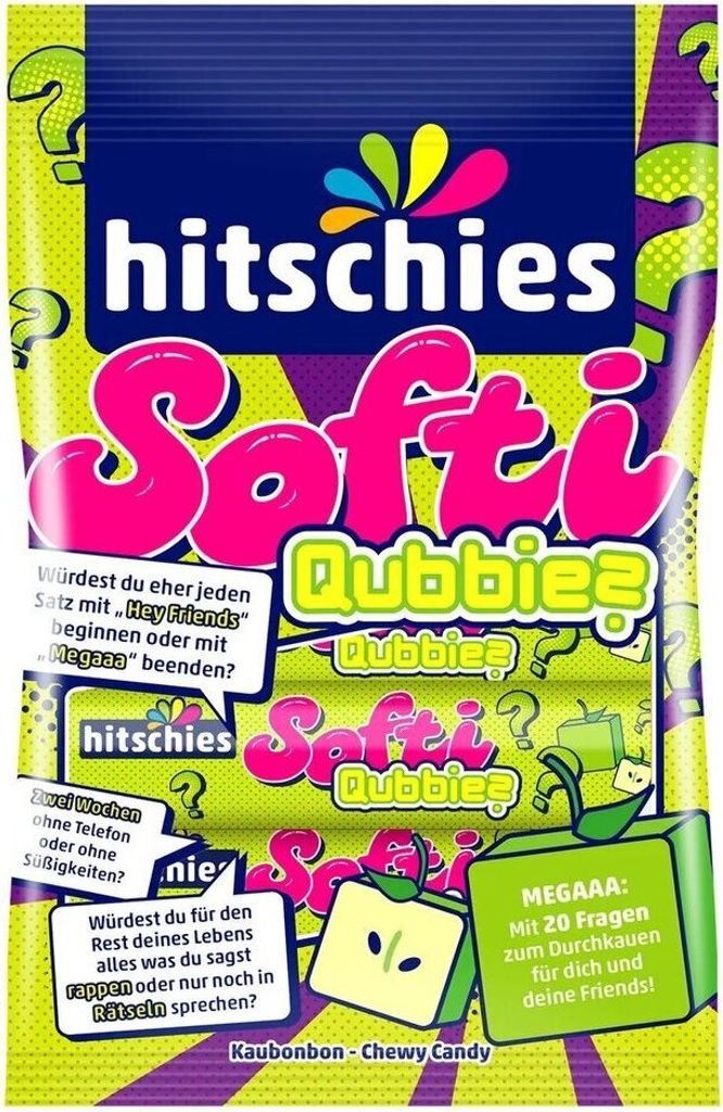 Hitschies Softie Qubbies Apfelgeschmack fruchtige Kaubonbons 80g