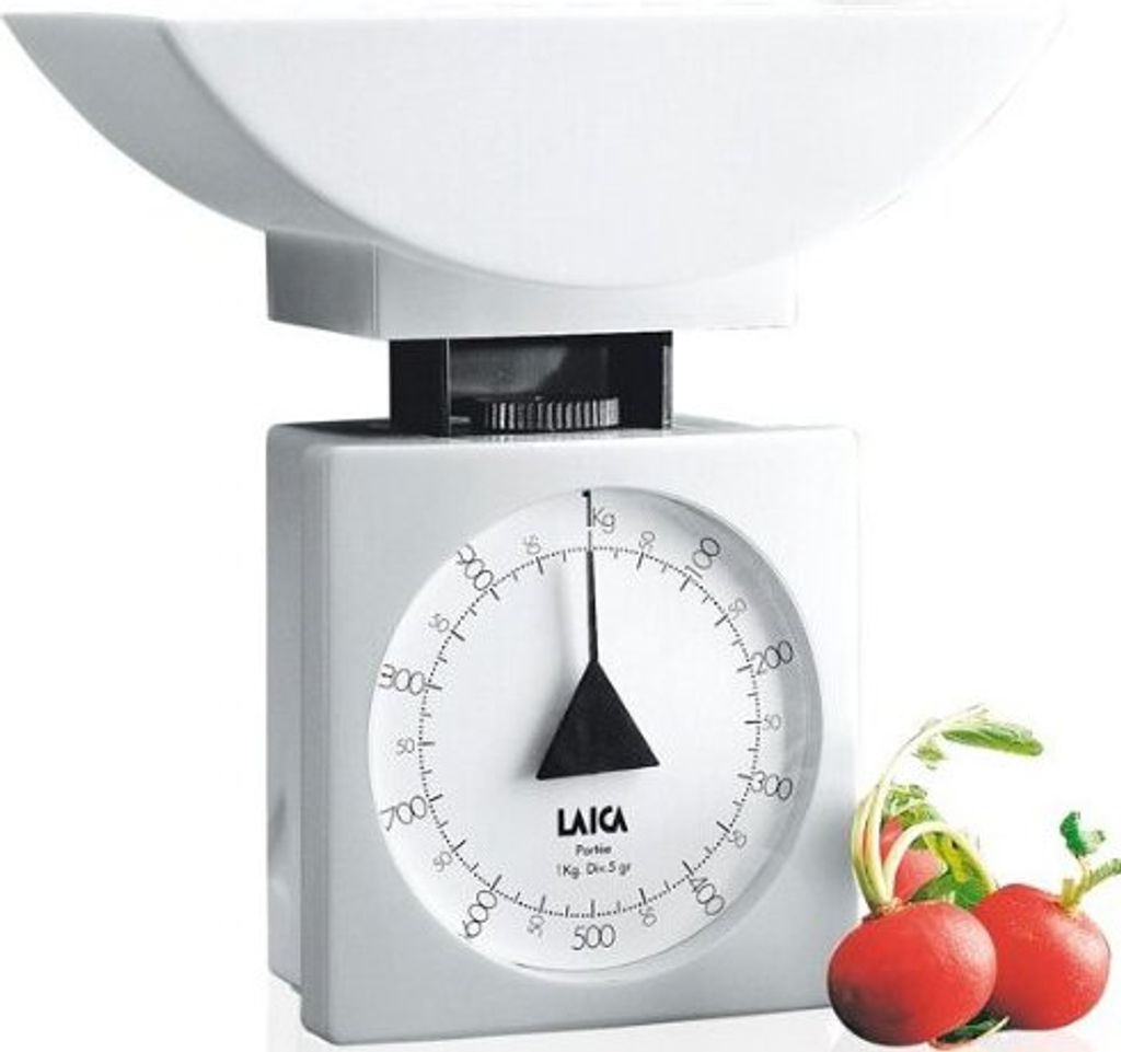 Laica K711, Mechanische Küchenwaage, 1 kg, 5 g, Weiß, Produktbild 