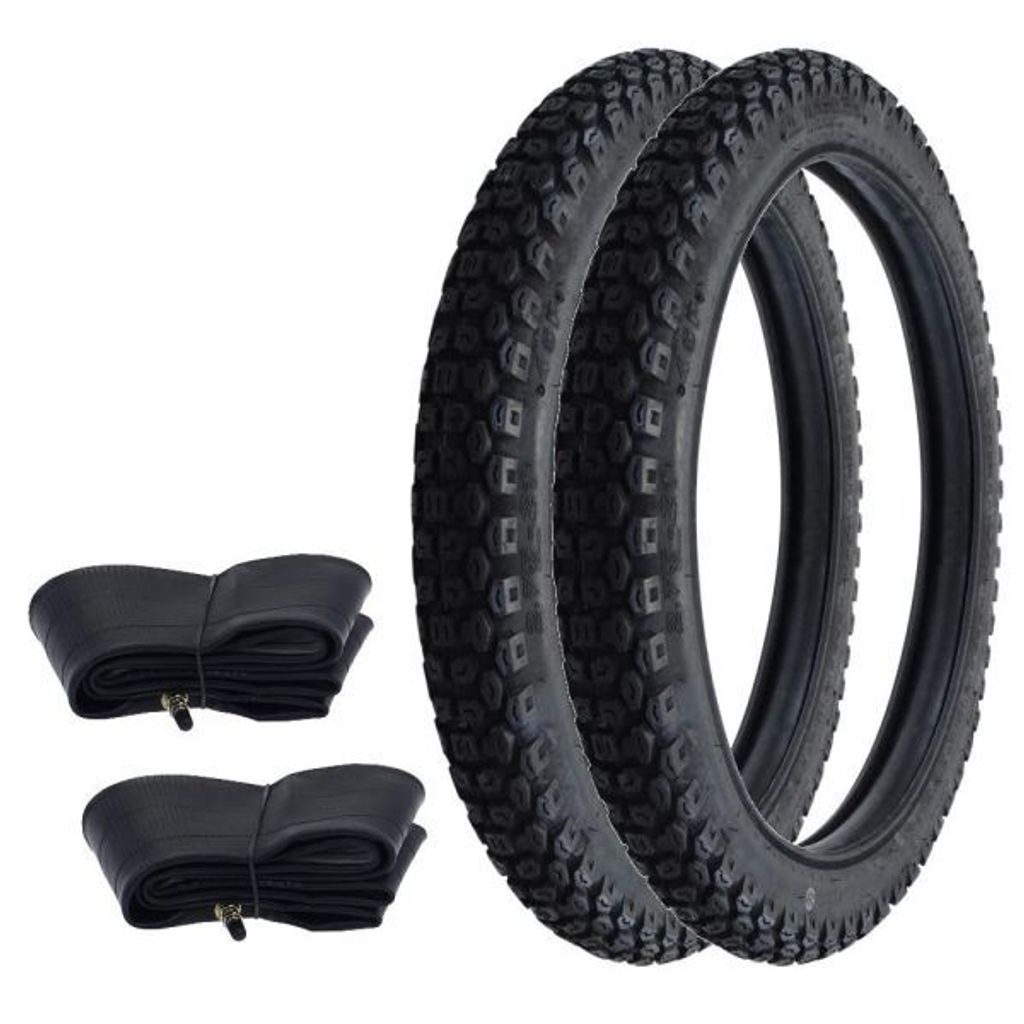 2x Reifen Enduro Motocross Kenda K270 2.75-21 (2 3/4 x 21) 45P TT + Schlauch