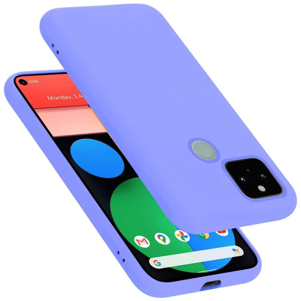 Cadorabo Flip-Hülle Für Google Pixel 4 XL – Aus Kunstleder & Jeans, Mit Standfunktion & Kartenfach, Blau