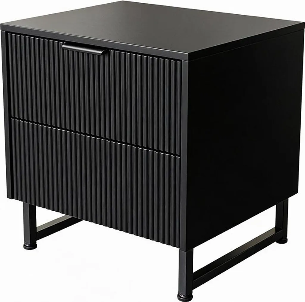 Petite Commode de Chevet NYLA 45x61 cm - Table d'Appoint en Bois