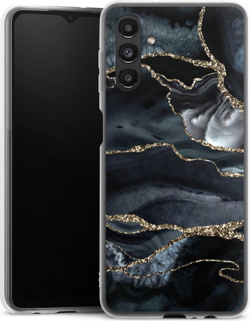 DeinDesign Handyhülle für Samsung Galaxy A13 5G Silikon Hülle Case Smartphone Schutzhülle Glitzer Look Marmor Trends