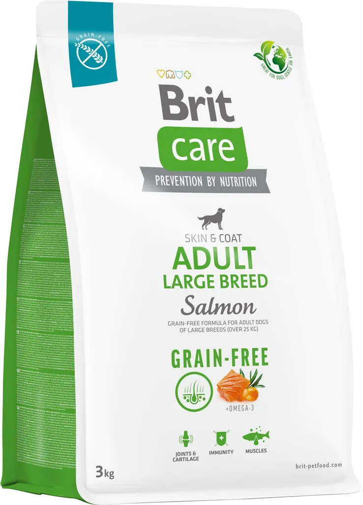 Brit Care Dog senza cereali s lososem Adult Large Breeds 3 kg